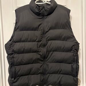 Men's Tentree Brewster Black Puffer Vest XXL